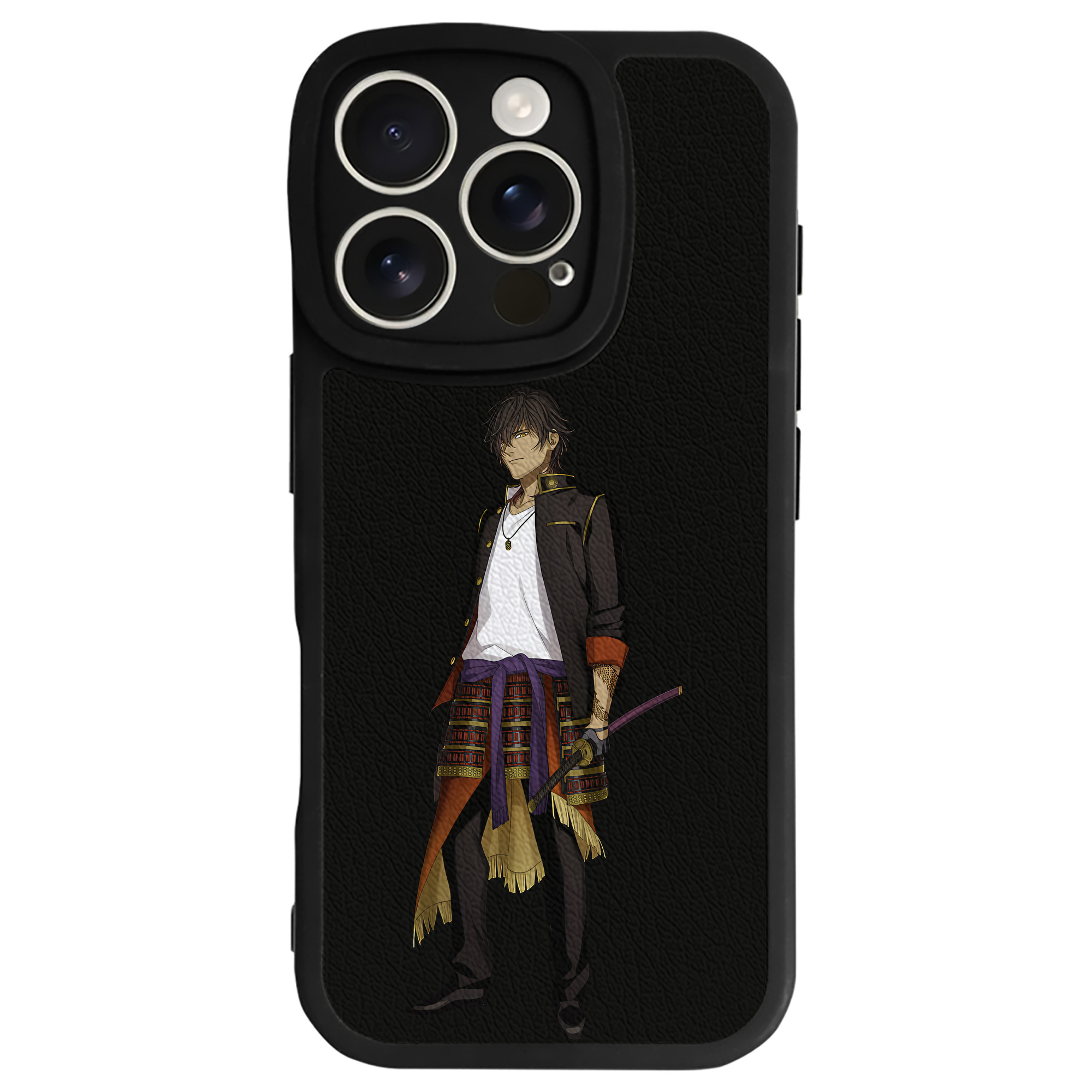 （画像用） 刀剣乱舞 Touken Ranbu 【iPhone 16シリーズ対応】シリコンスマホケース（レザー調） 材質：シリコン